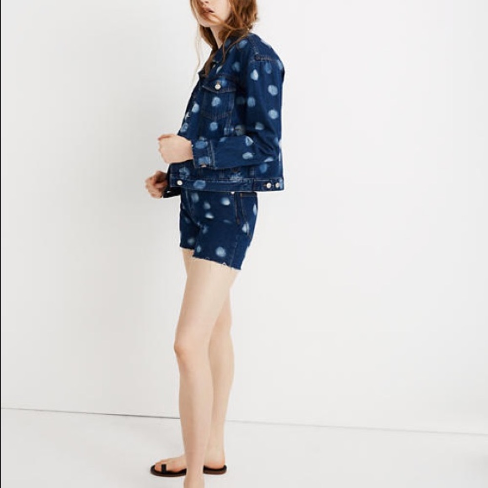 NWT Madewell The Perfect Vintage Short: Polka Dot - Picture 9 of 11